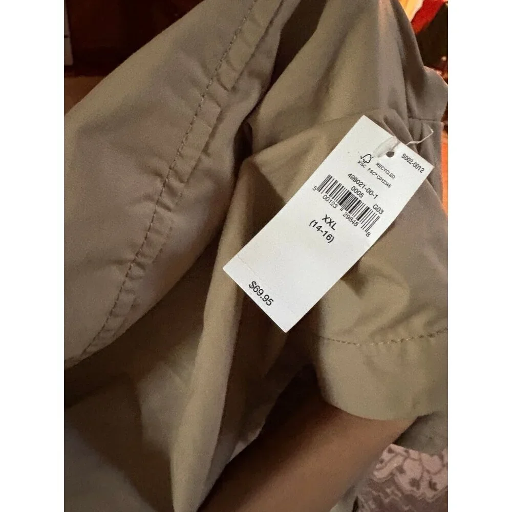 Gap Kids Rain Coat Khaki NEW